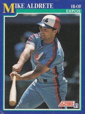 Mike Aldrete - Score '91 Baseball Card